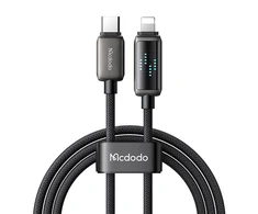 Mcdodo CA-2630 USB-C prie Lightning laidas, 36 W, LED ekranas, 1.2 m