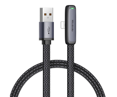Mcdodo CA-2791 USB ir žaibo kampo kabelis, 1.8 m (juodas)