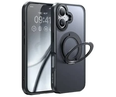 McDodo PC-4930 MagSafe dėklas iPhone 16 su stovu (juodas)