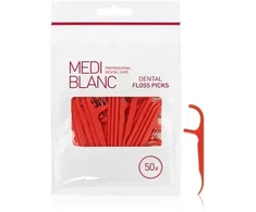 Mediblanc Dantų krapštukai su siūlu, 50 vnt.