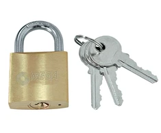 Kłódka Pakabinama spyna žalvario rudite shaker 40mm 3 raktai