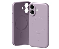 Mercury Semi-Silicone MagSafe dėklas skirtas Apple iPhone 17 levandų spalvos