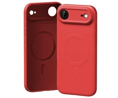 Mercury Semi-Silicone MagSafe dėklas skirtas Apple iPhone 17 Air raudonos spalvos
