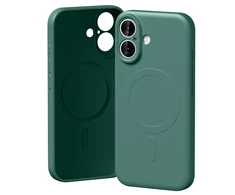 Mercury Semi-Silicone MagSafe dėklas skirtas Apple iPhone 17 žalios spalvos