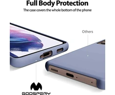 Mercury Silikoninis Apple iPhone 15 Pro Max 6,7" dėklas telefonui violetinės spalvos
