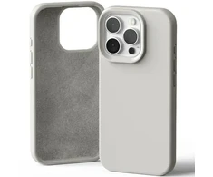 Dėklas Mercury Silikoninis iPhone 16 Pro 6,3" akmens spalvos