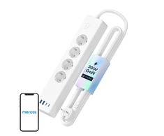 Meross MSP844 Wifi prailgintojas 4 AC kištukai 4 USB Matter