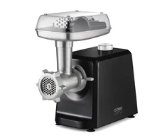 Caso | Mėsmalė | FW 2500 | Juodas | 2500 W | Greičių skaičius 2 | Našumas (kg/min) 2,5 | 3 nerūdijančio plieno pjovimo plokštelės (3 mm, 5 mm ir 8 mm), Dešrų kimštuvas, Sausainių antgalis su 4 formelėmis, Kimštuvas