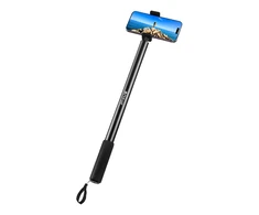 PULUZ metalinis asmenukių laikiklis 2m, skirtas Insta360 One RS/X2/X3 kamerai (juodas)