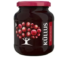 Meža dzērveņu ievārījums KULLUS, ar ogām, 400g