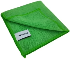 Microfiber cloths 250gsm, 30x30, 10 pcs. QLEANUP žalias