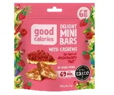 Mini riekstu batoniņi ar avenēm GOOD CALORIES, 102g