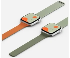 Dirželis Moft Sport do Apple Watch 44/45/46/49mm khaki žalias - sunrise