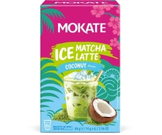 MOKATE šaltas MATCHA LATTE su kokosu greitai paruošiamas gėrimas 14gx6