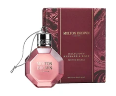 Molton Brown Bath and dušo želė Delicious Rhubarb &amp; Rose Festive Bauble (Bath &amp; Dušo želė), 75 ml