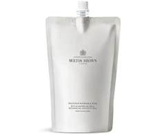 Molton Brown Gardus vonios ir dušo gelio papildymas „Rabbar &amp; Rose“, 400 ml