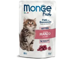 Monge Fresh - Pouches Cat Kitten jautiena 85g (pak28)