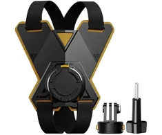 PULUZ motociklo šalmo laikiklis sportinėms kameroms (įskaitant „Ace Pro 2“, „Osmo Action 5 Pro“)