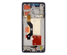 Dėklas Motorola Edge 60 Pro LCD ekranas + lietimui jautrus skydelis + priekinis dangtelis, akinančiai mėlynas (pakeitimo paketas)