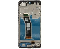 „Motorola G04“ skystųjų kristalų ekranas + jutiklinis blokas + juodas priekinis dangtelis (servisų paketas)