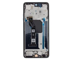 Dėklas Motorola G56 LCD ekranas + lietimui jautrus skydelis + priekinis dangtelis, pilkas rūkas (pakeitimo paketas)