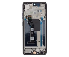 Dėklas Motorola G56 LCD Ekranas + Touch Unit + Front Cover Juodas Oyster (Service Pack)