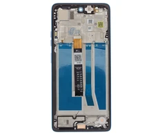 Dėklas Motorola G75 5G LCD Ekranas + Touch Unit + Front Cover Aqua Mėlyna (Service Pack)