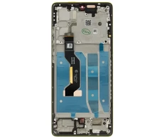 Motorola G85 LCD Ekranas + Touch Unit + Front Cover Olive Žalias (Service Pack)
