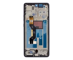 Dėklas Motorola G86 LCD ekranas + lietimui jautrus skydelis + priekinis dangtelis, juodos spalvos („Spellbound“) (pakeitimo paketas)