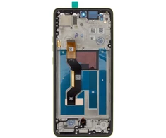 Motorola G86 LCD Ekranas + Touch Unit + Front Cover Žalias (Golden Cypress) (Service Pack)
