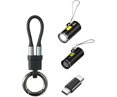 4 viename priedų rinkinys: 4smarts Explorer USB-C raktų pakabuko laidas, USB-C–USB-C adapteris, USB-C žiebtuvėlis, U formos