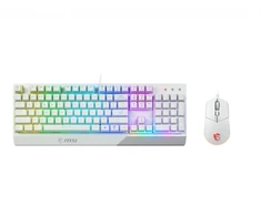 Klaviatūra ir pelė MSI Vigor GK30 Combo, US išdėstymas, baltos spalvos