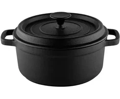 Muhler Tika MR-2448CI Cast iron cooking puodas su dangčiu 3.4L