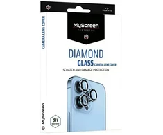Apsauginis stiklas telefono kamerai Apple iPhone 15 Pro / 15 Pro Max MyScreen Diamond Glass Kameros Lens Cover juodos saplvos