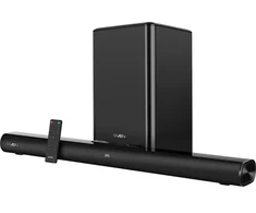 Namų kino sistema Sven Soundbar SB-2200D, juodas (300W, DolbyDigital, Bluetooth, HDMI, RC, Optical, USB, display, wireless subwoofer)