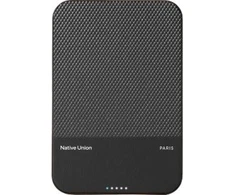 „Native Union (Re)Classic“ nešiojama baterija – magnetinė 10000 mAh talpos nešiojama baterija, suderinama su „MagSafe“ ir „Qi2“, USB-C – pridedamas 15 cm USB-C laidas (juodas)