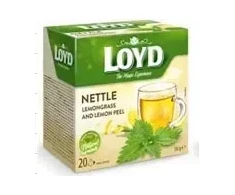 Nātru tēja LOYD Pyramids HERBAL ar citronu 20x 1,9 g