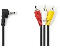 Nedis Kabelis 3xRCA - 3.5mm 4pin kištukai 1.0m