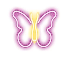 TelForceone Forever Neoninė LED lemputė BUTTERFLY rožinė NNE03 Neolia