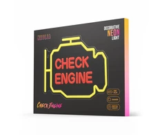 Neon PLEXI LED CHECK ENGINE geltona raudona NNE21 Neolia