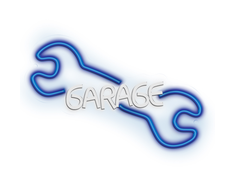 TelForceone Neon PLEXI LED GARAGE mėlyna balta NNE22 Neolia
