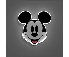 Lubinis šviestuvas Yellowpop Neoninis geltonasis „Disney“ Mikio atspausdintas veidas