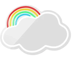 Neoninis MIRROR LED CLOUD daugiaspalvis FMNE05 Forever Light
