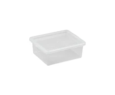 Dėžė su dangčiu Basic box Plast Team 1.5L permatoma