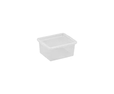 NHG Dėžė su dangčiu Basic box Plast Team 2L permatoma