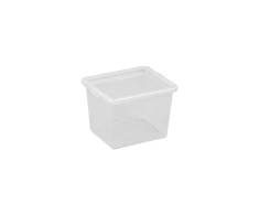 NHG Dėžė su dangčiu Basic box Plast Team 3L permatoma