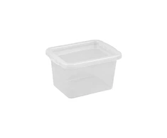 NHG Dėžė su dangčiu Basic box Plast Team 9L permatoma