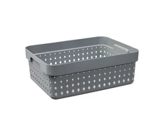 Plastikinė dėžė Seoul M NHG 13.1x26.8x35.7cm pilka