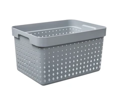 Plastikinė dėžė Seoul L NHG 20.9x26.8x35.7cm pilka