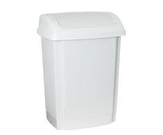 NHG Plastikinė šiukšliadėžė Swing Plast Team 15L Bright Baltas
